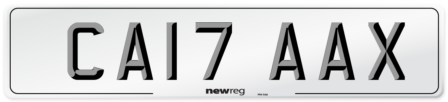 CA17 AAX Number Plate from New Reg